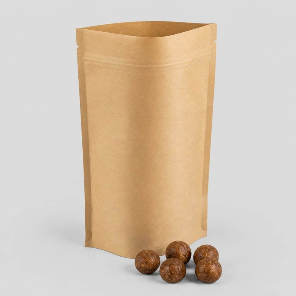 Sachet kraft de complément pour la mobilité du chien actif et bouchées à mâcher