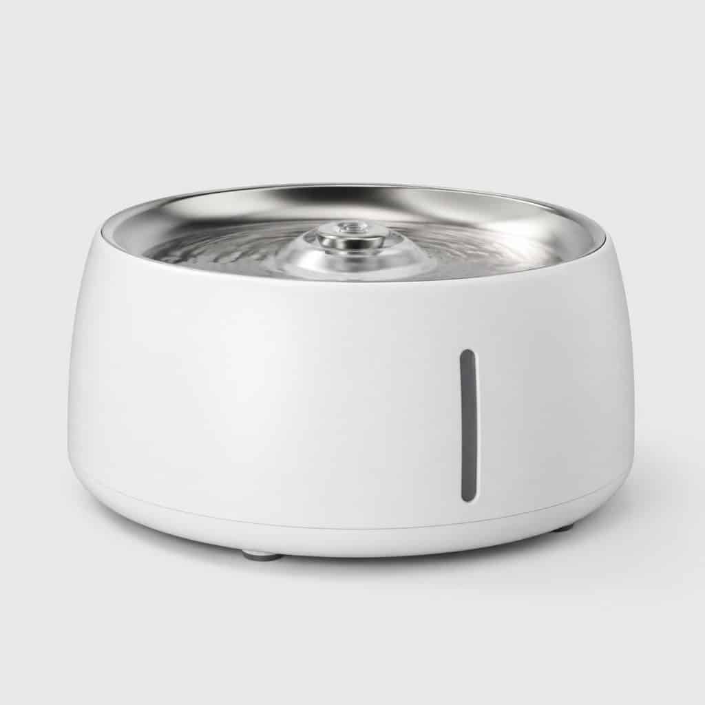 Fontaine à eau pour chat de grande capacité avec bassin en acier